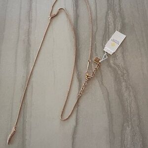 Kendra Scott Jace rose gold Y necklace- NWT